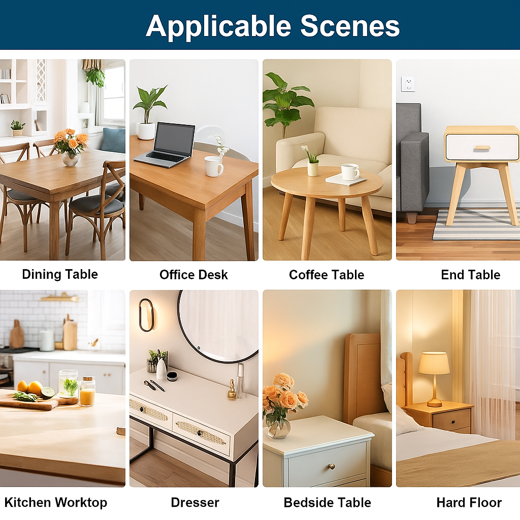 Clear Table Cover Protector Rectangle | 70 x 140cm (About 28" × 55")| Waterproof, Anti-Scratch Clear Desk Mat for Office, Desktop, Dresser, Dining Table