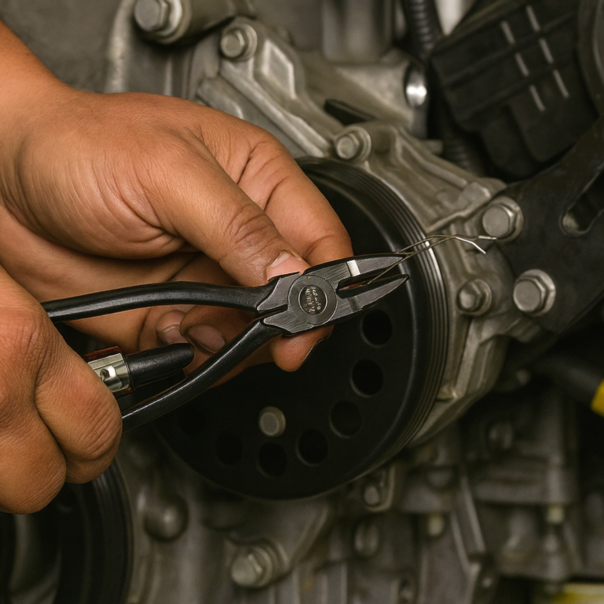 9" (22.9 cm) Wire Twisting Pliers | Sturdy Steel | Safety Lock & Precise Control | Professional & DIY Tool