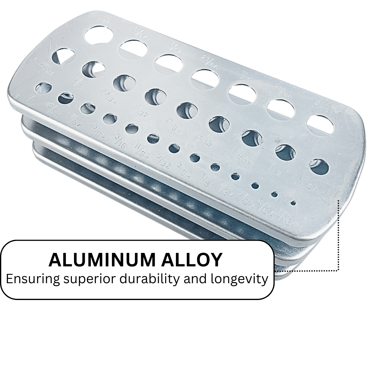 Tri-Level 29 Drill Bit Metal Stand - Sizes - 1/16" to 1/2" - TZ02-05100