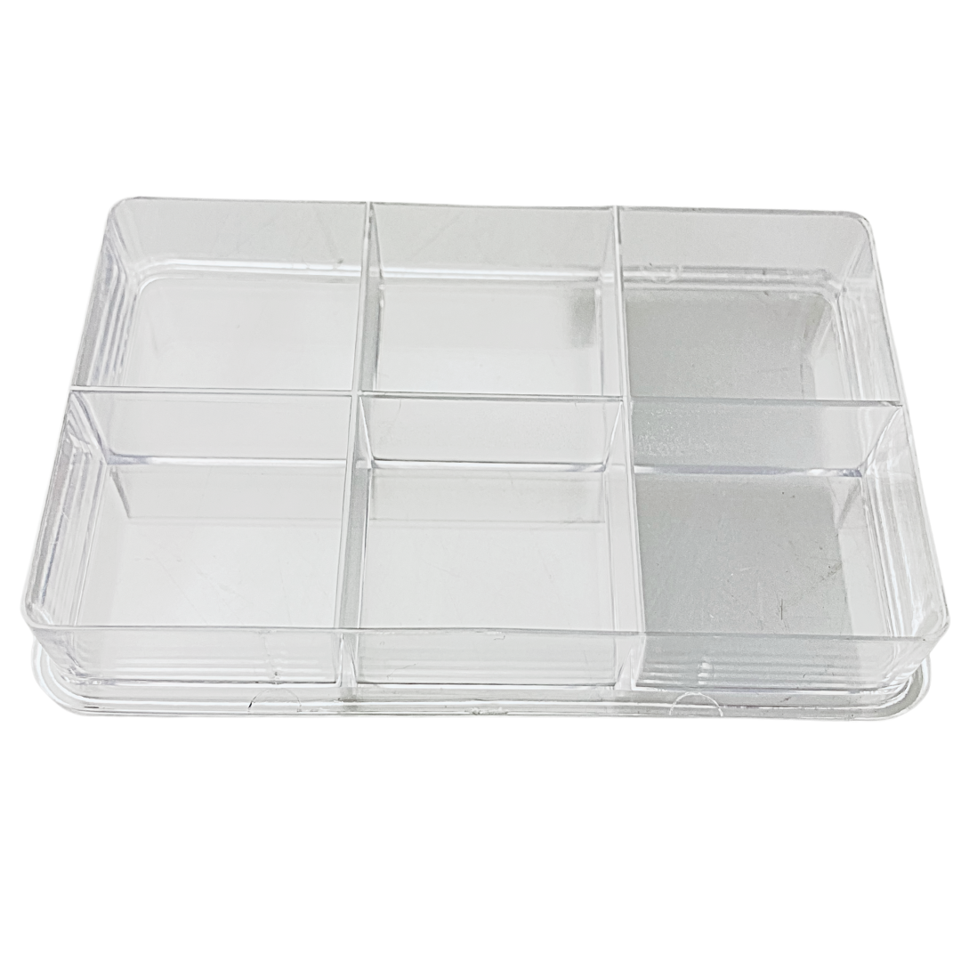 6 Grid Small Storage Box (Pack of: 2) - TJ-28702-Z02
