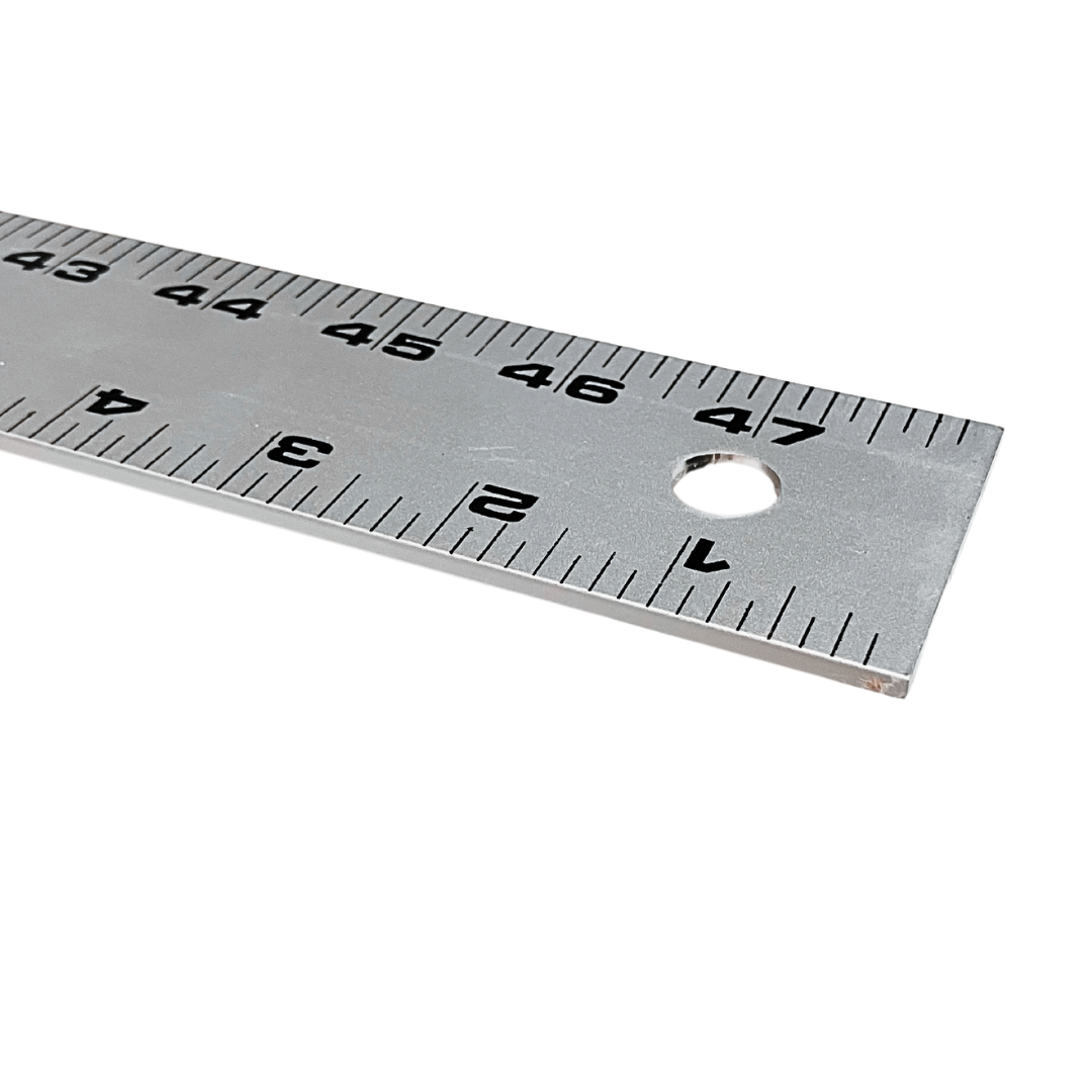 Precision Aluminum Ruler - 48 Inch, 1/8 Inch Thick