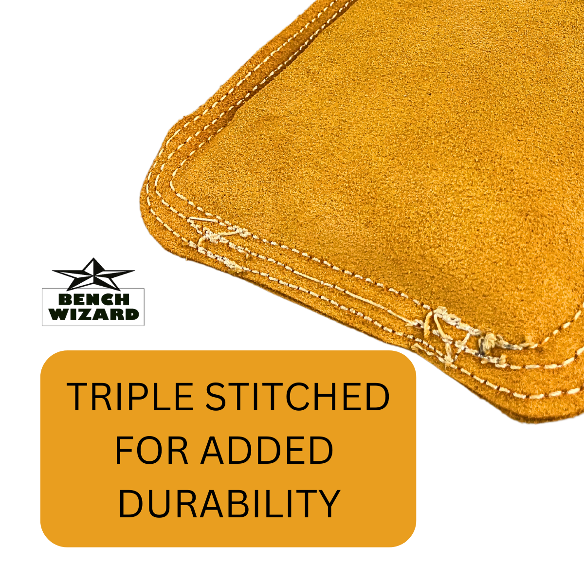 5x5 Inch Sand-Filled Leather Bench Block - TJ-18415