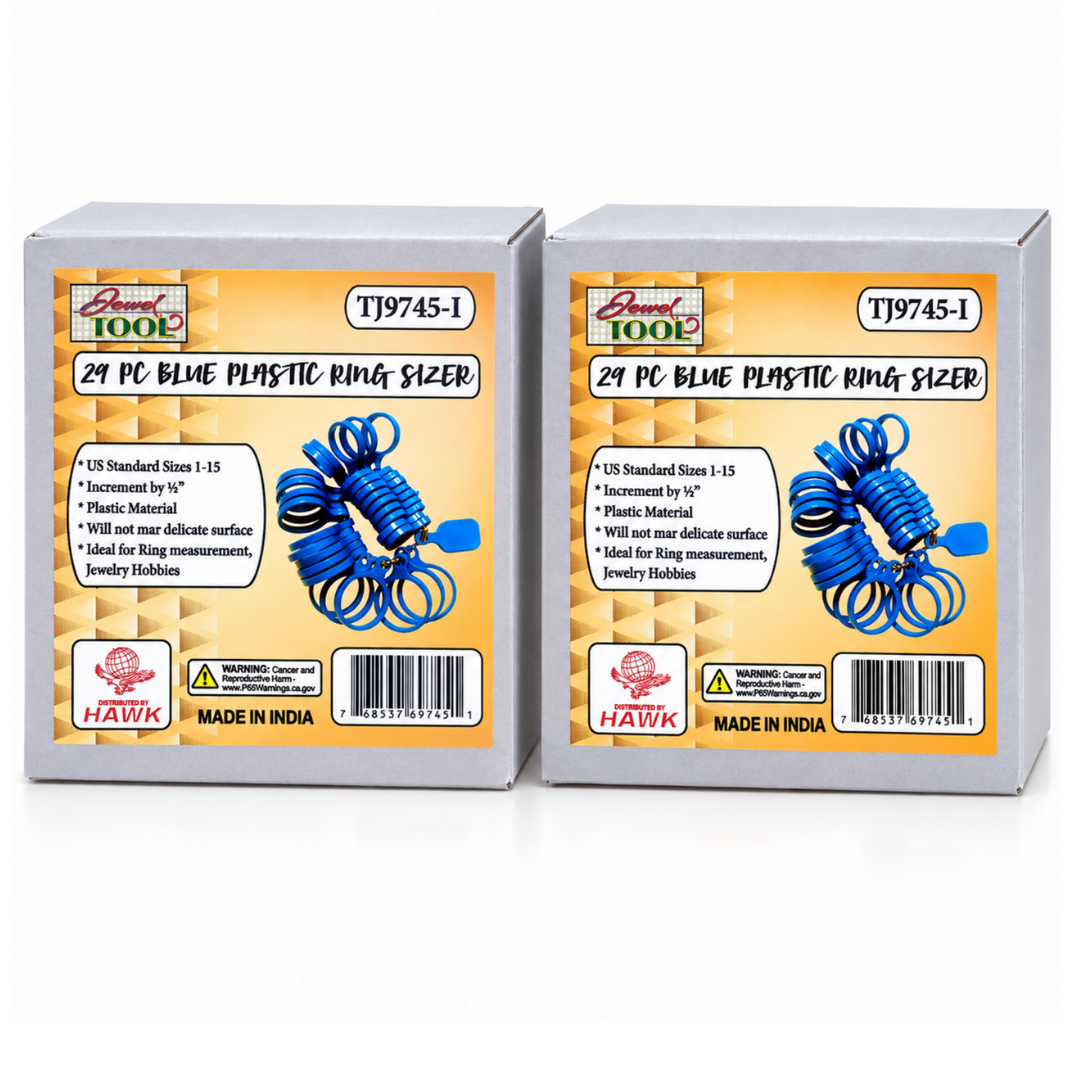 29-Piece Plastic Ring Sizer Set, Sizes 1-15, Lightweight Finger Measuring Gauge for Jewelry and Ring Fitting (Pack of 2) – TJ-69745-Z02