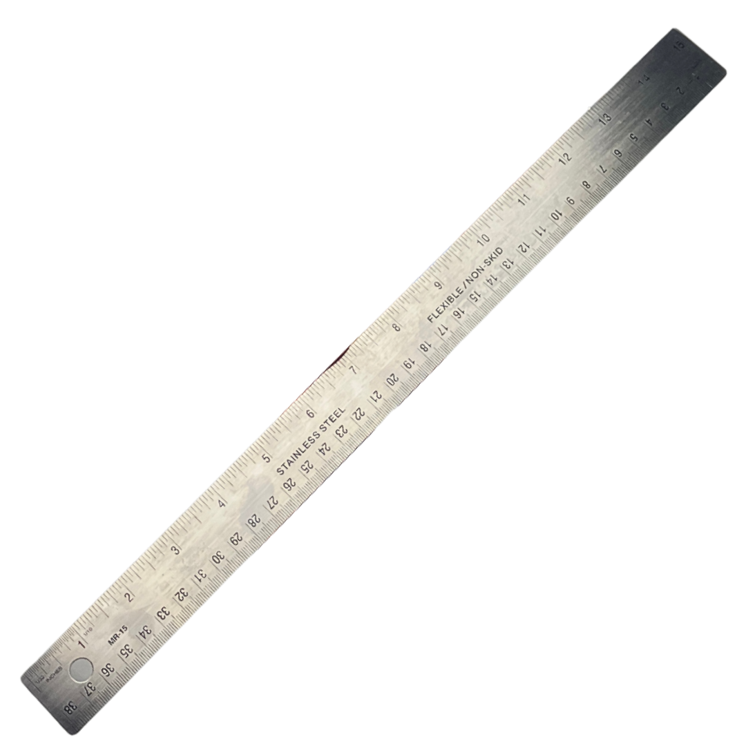 15 Inch Stainless Steel Ruler (Pack of: 2) - TM-10151-Z02