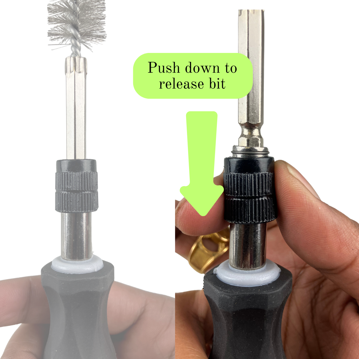 9 Pc. Boar Brush - Steel, Brass & Nylon - TZ6389