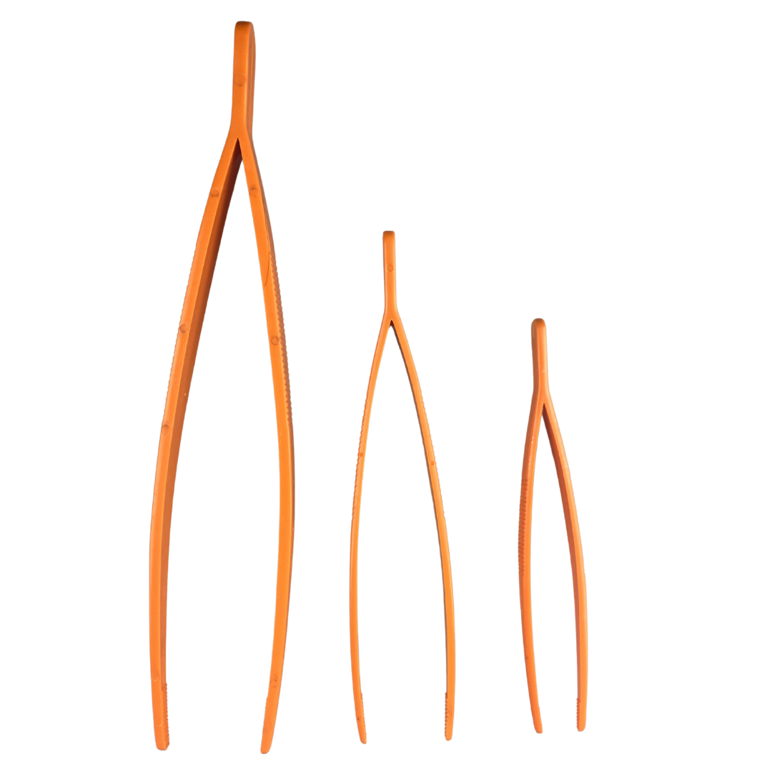 3 Piece Plastic Tweezers - 5.75", 7" & 10" - S1-93099