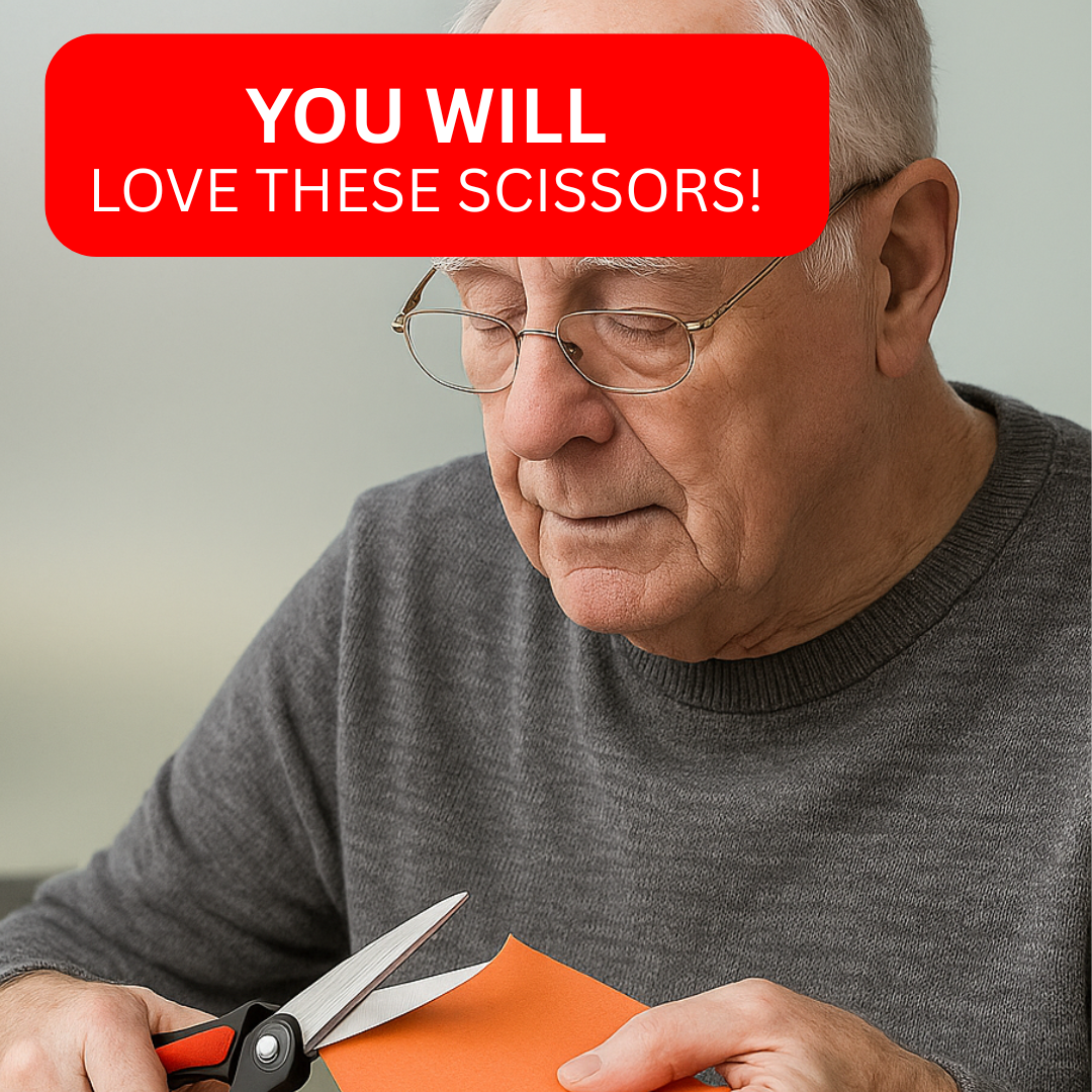 10-1/2 Inch Long Crafter's Angled Power Scissors With Soft-Touch Handles - SC-92101