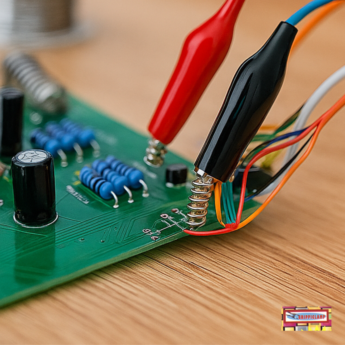 24-Piece Black Alligator Clips – #4 Size with PVC Insulation for Electrical Work