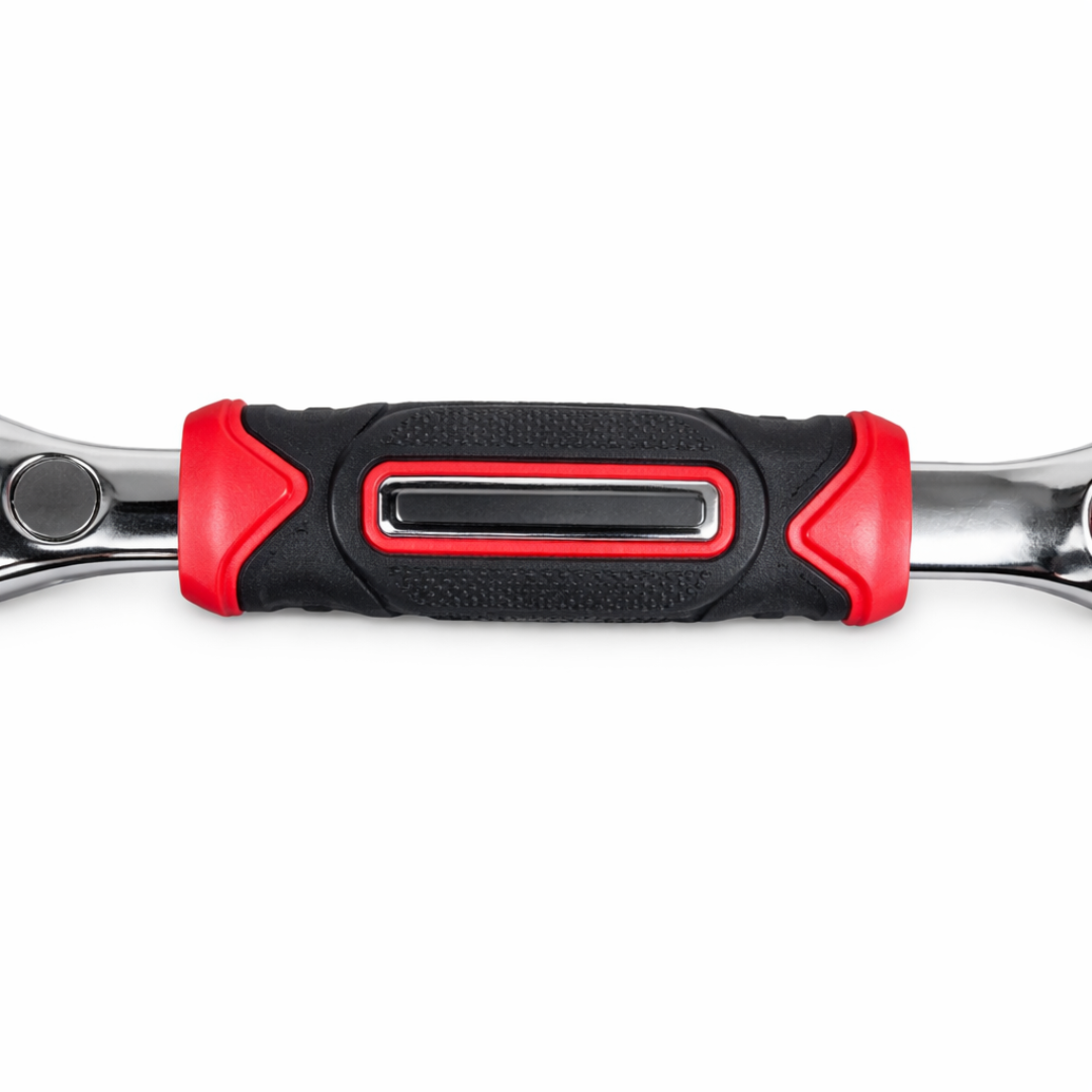 8-in-1 Multi Swivel Socket Wrench – Flexible Universal Wrench with Ergonomic Non-Slip Handle, Fits 5/16" to 1-1/16" Fasteners