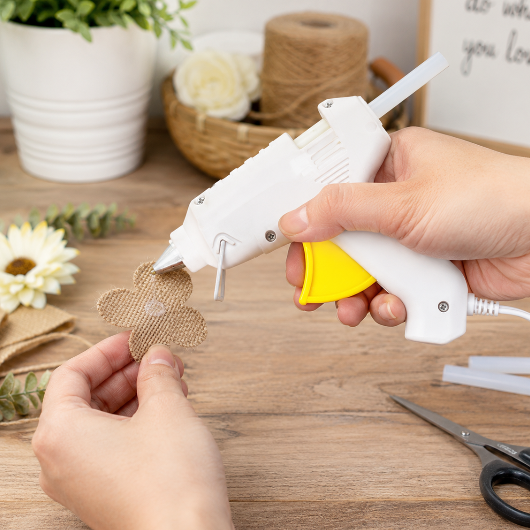 10 Watt Small Hot Glue Gun with 58-Inch Cord, Mini Craft Glue Gun for DIY Projects, Repairs, Decorations & Floral Arrangements, Uses 5/16 Inch Glue Sticks, Includes 2 Glue Sticks- CR-86500