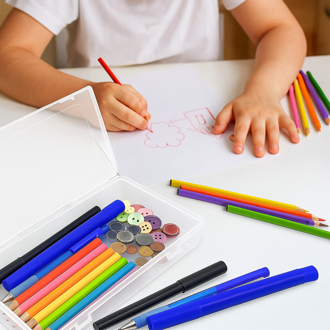 2 Pack Single Compartment Storage Box, 7" Long - TJ05-98703-Z02