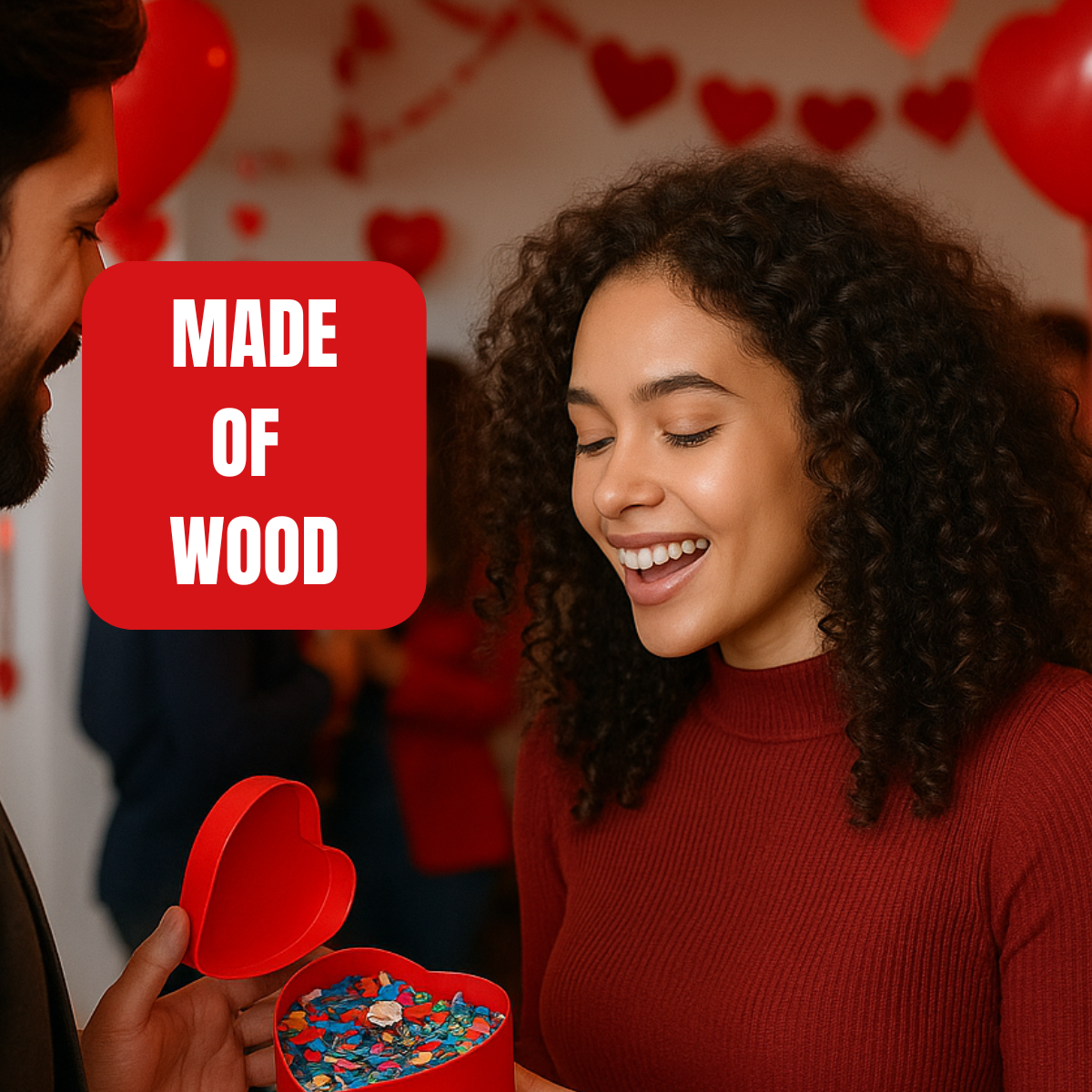 Heart-Shaped Wooden Boxes - TJ05-98534