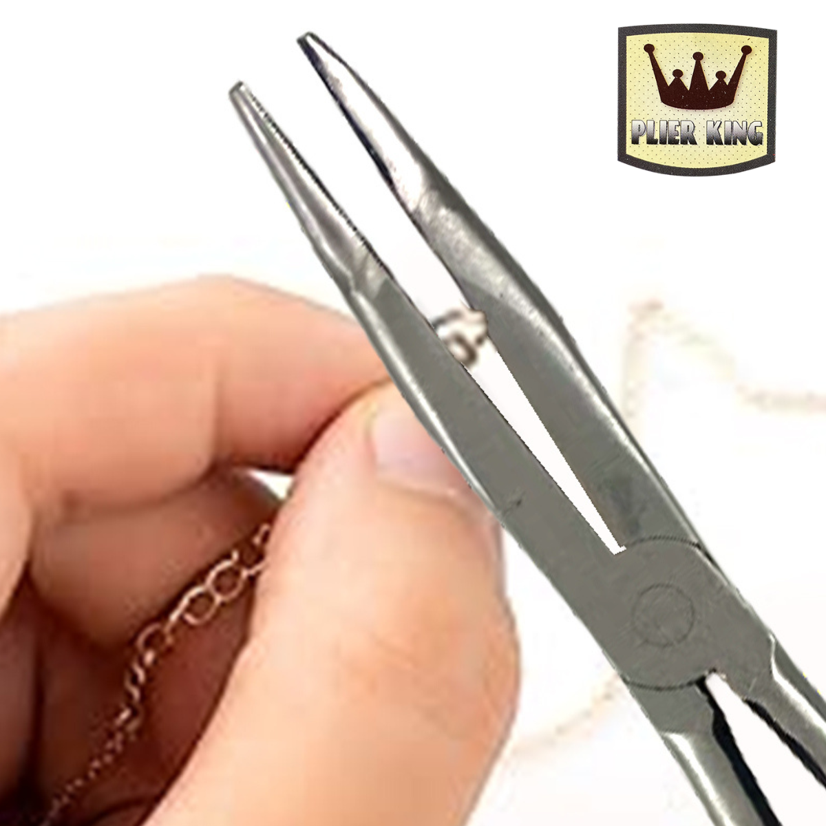 Extra Long 11" Bent Nose Plier - 45 Degree Bent Tip & Comfort Wrapped Handles - TP-18981