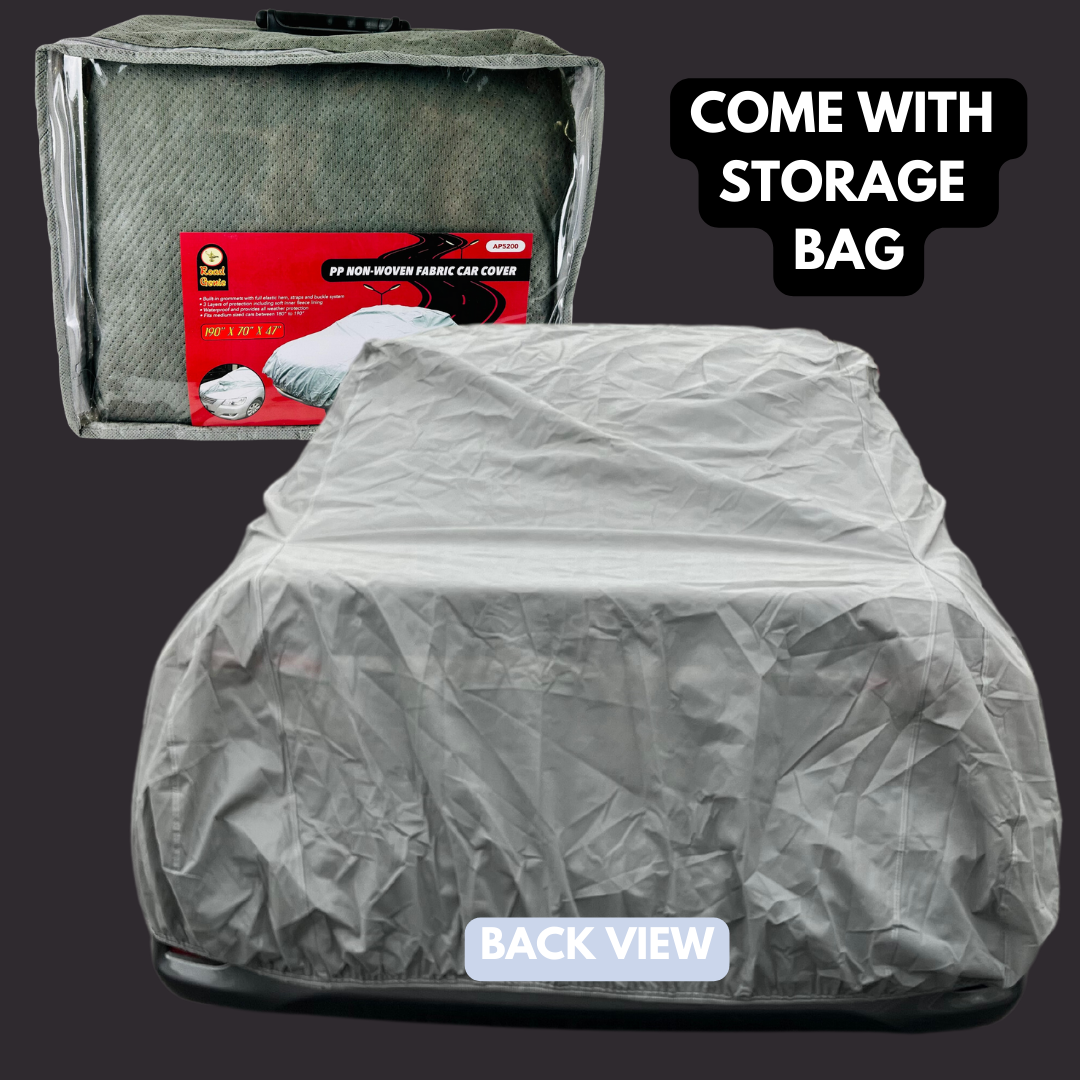Non-woven Fabric Car Cover, Polyprolene - Medium Sized Cars