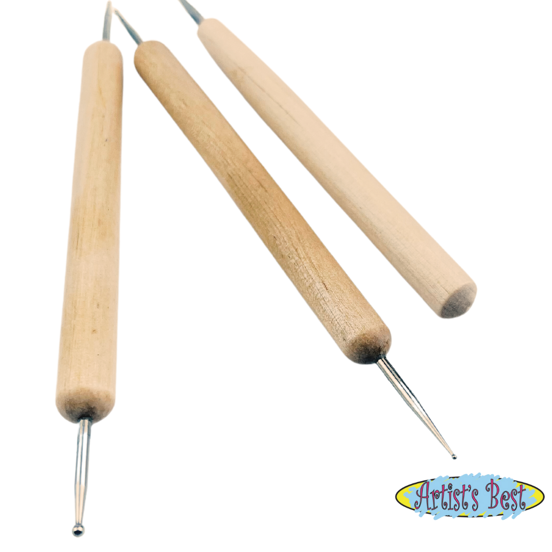 3 Piece Set of Rounded Tip Sculpting Tools - CR-09885