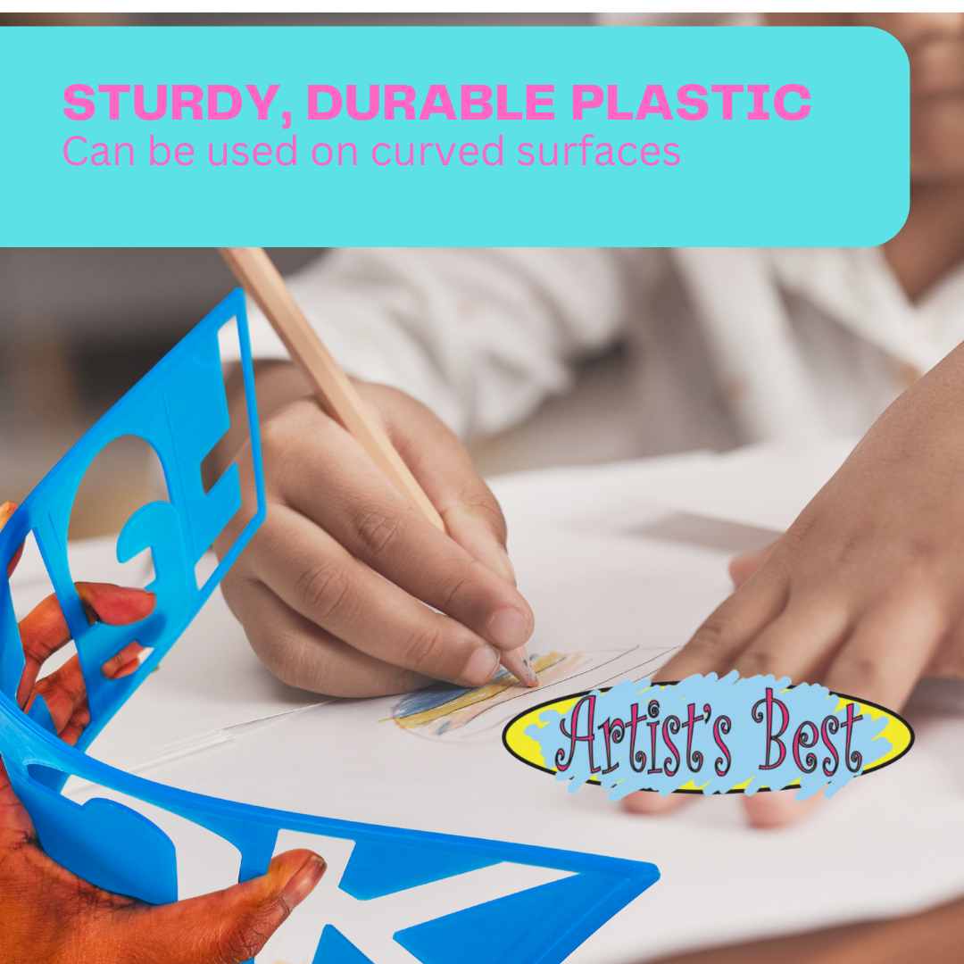 8 Piece 4 Inch Stencils for Numbers, Letters & Symbols - CR-71027
