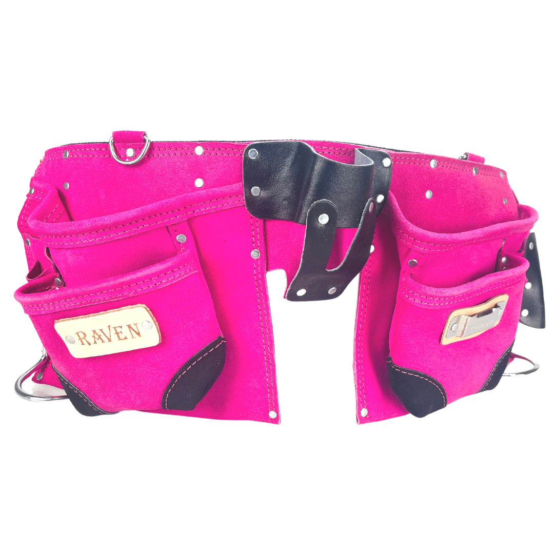 Pink Utility Tool Pouch Belt with 12 Pockets  - AS2103A-PNK