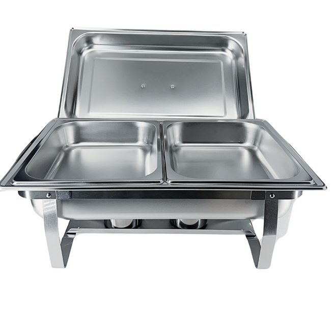 8-Quart Stainless Steel Dual Tray Chafer Set