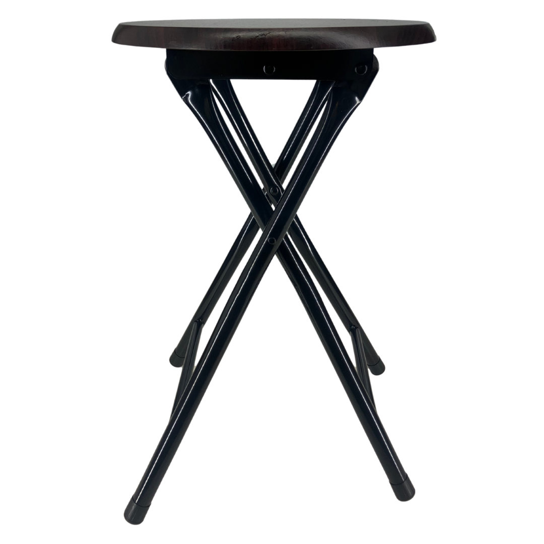 Portable Folding Chair with Wooden Seat