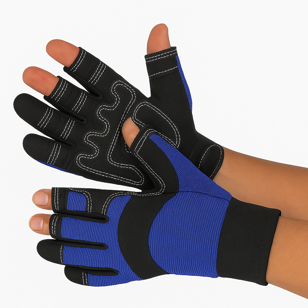 1 Dozen (12 Pairs) Mechanic Gloves - Synthetic Leather, L