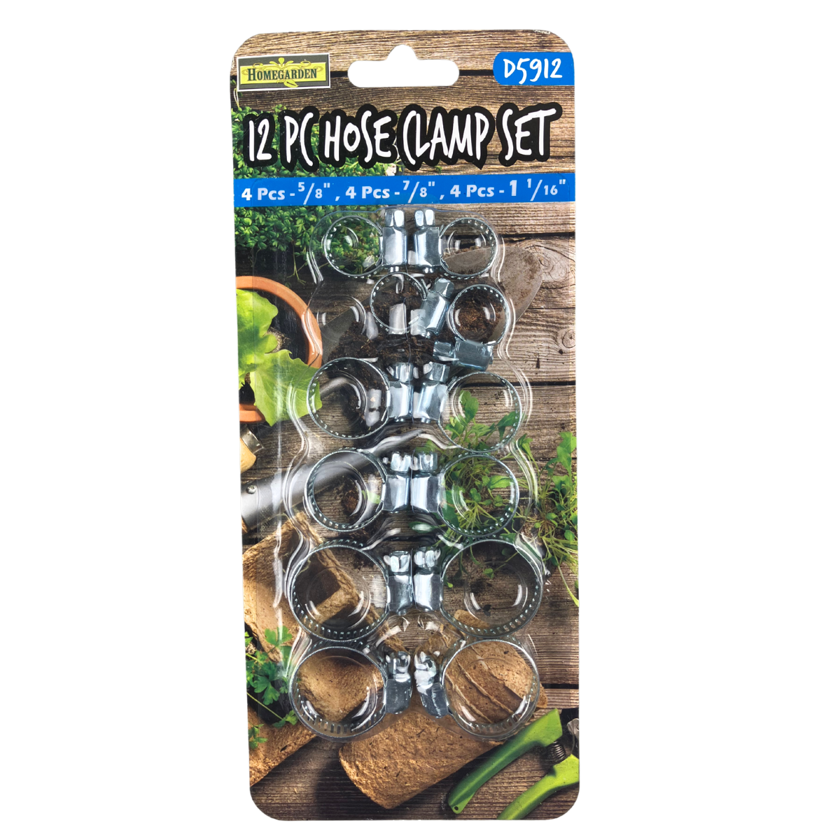 12 Piece Hose Clamp Set (Pack of 2) - HW-95912-Z02