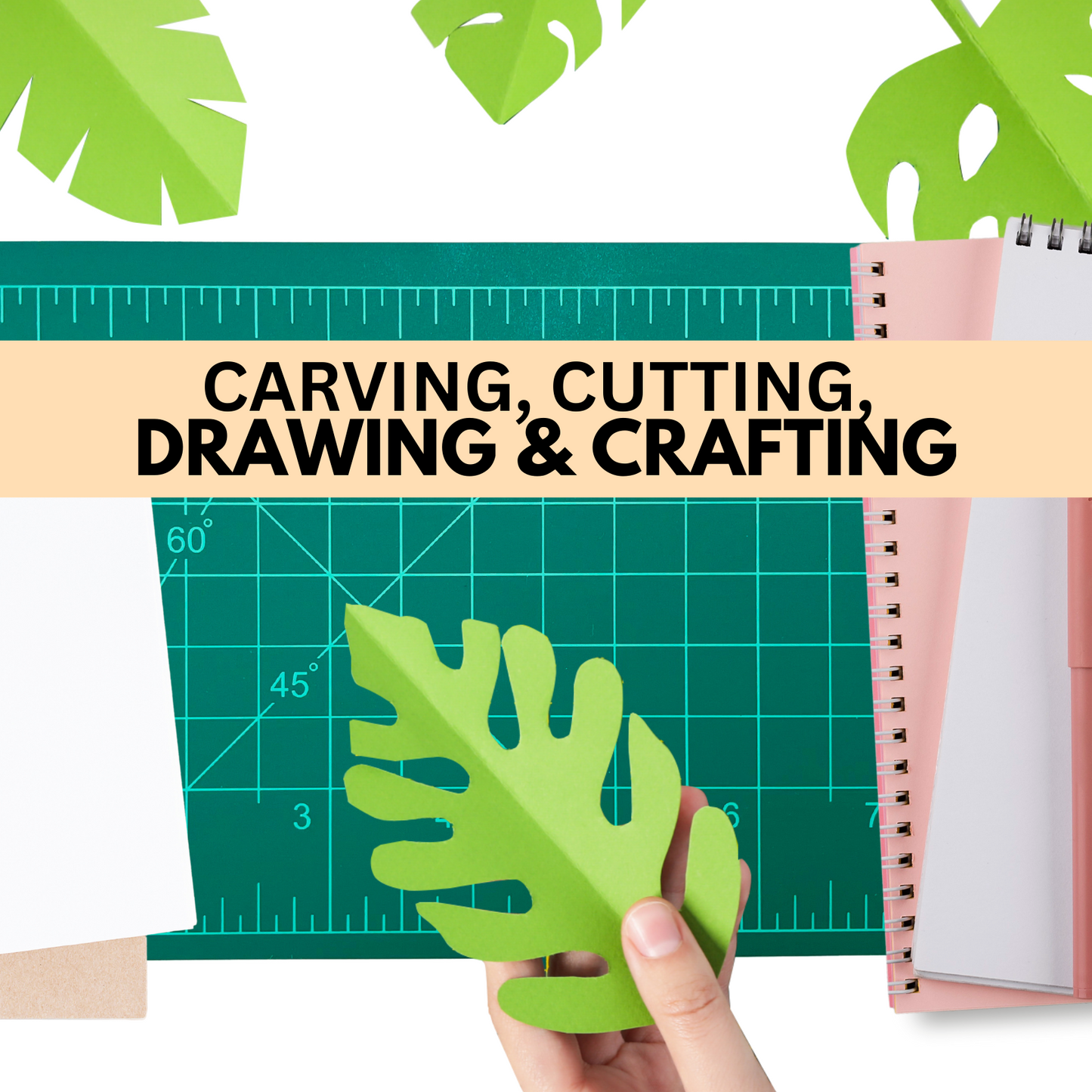 Self-healing Green Cutting Mat, 5" x 9" (Pack of: 2) - CR-91509-Z02