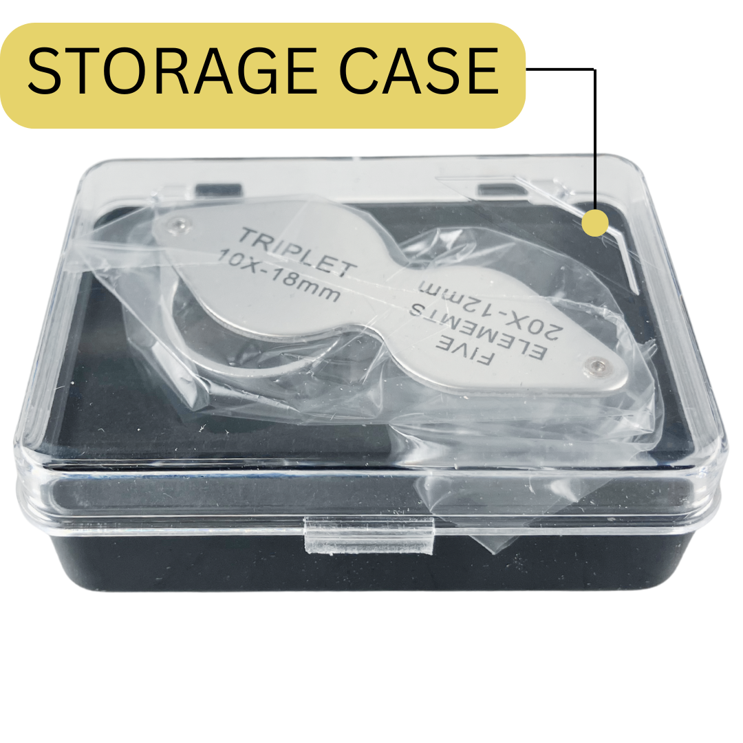 Dual Magnification Jewelers Loupe – 10x & 20x Chrome Finish