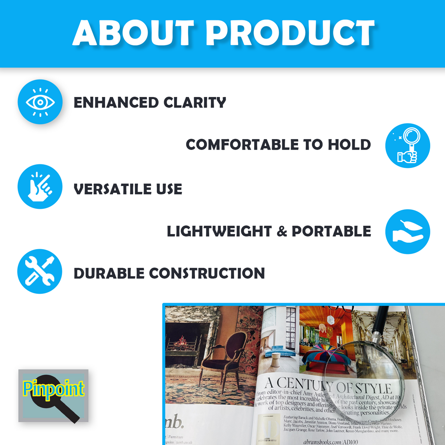 2x Map Reader's Magnifying Glass - MG-08777