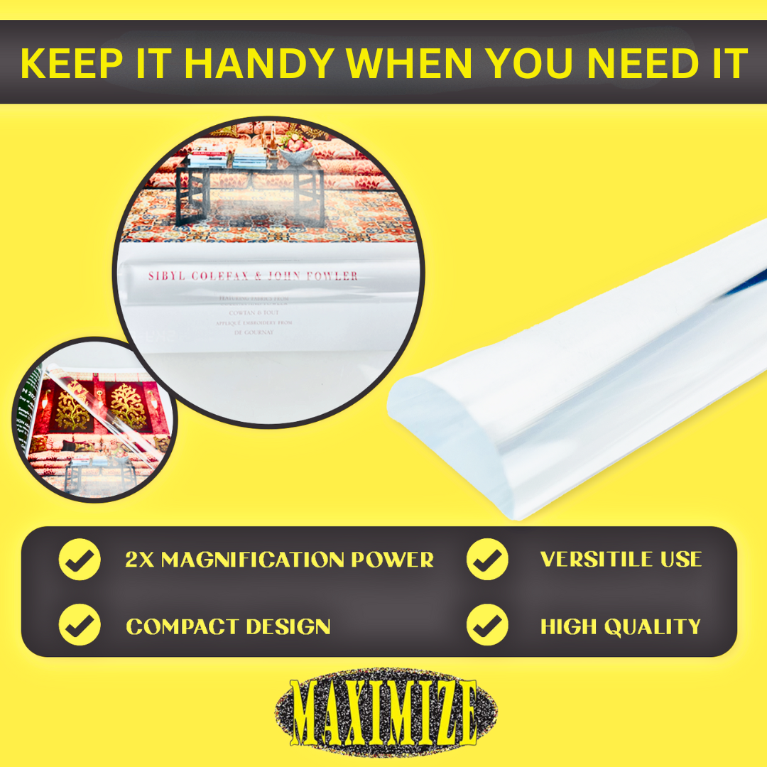 Acrylic Bar Magnifier - 350mm X 25mm - MG-15062