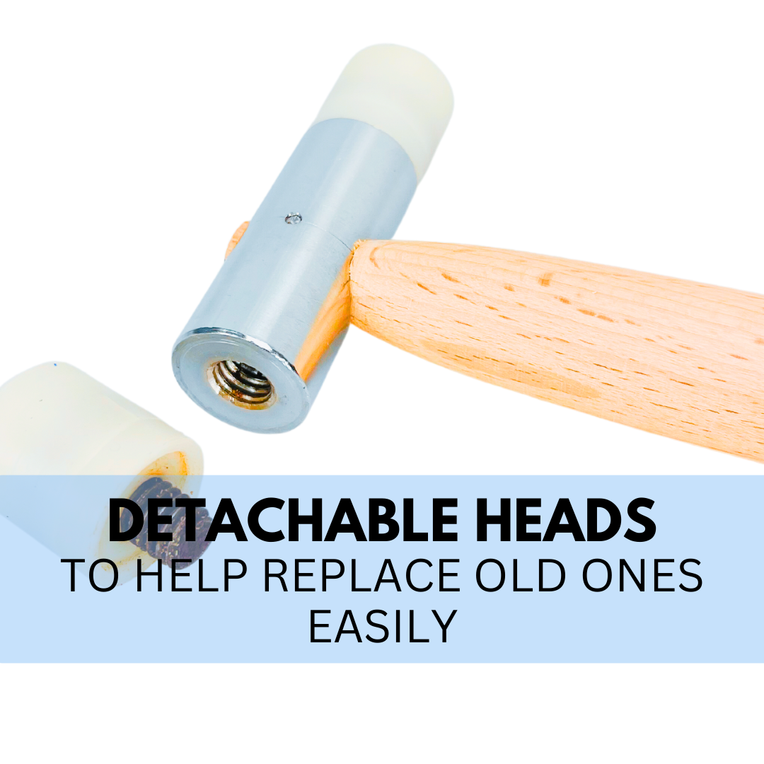 3/4" Plastic/Nylon Head Hammer With Solid Wood Handle - PH-29319