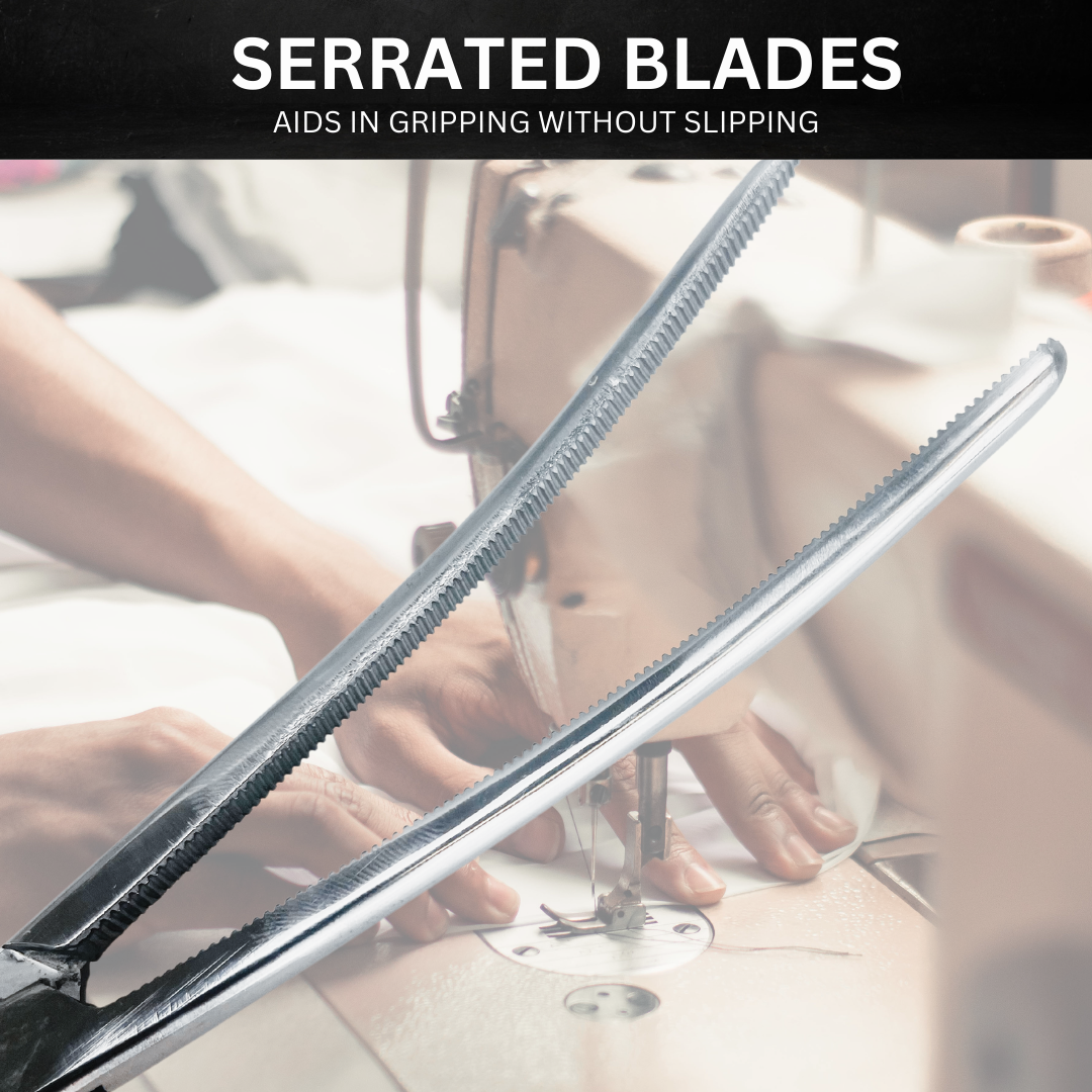 8" Stainless Steel Curved Jaw Hemostat - S3-03282