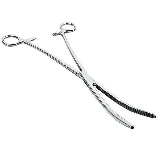 12" Curved Tip Stainless Steel Hemostat  - S3-03296