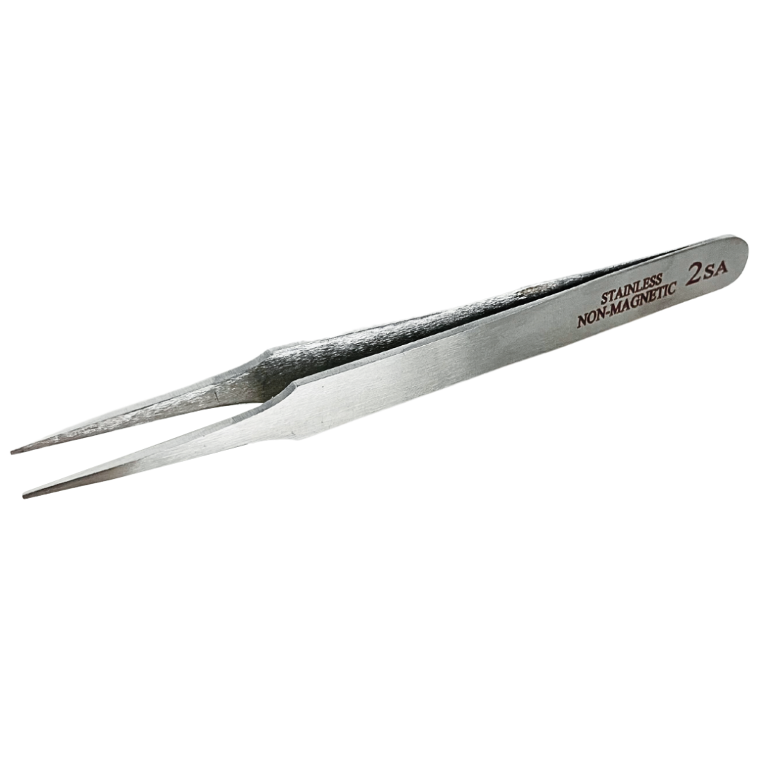 4 7/8 Inch Non Magnetic Tweezers With Sharp Points  - S1-08030