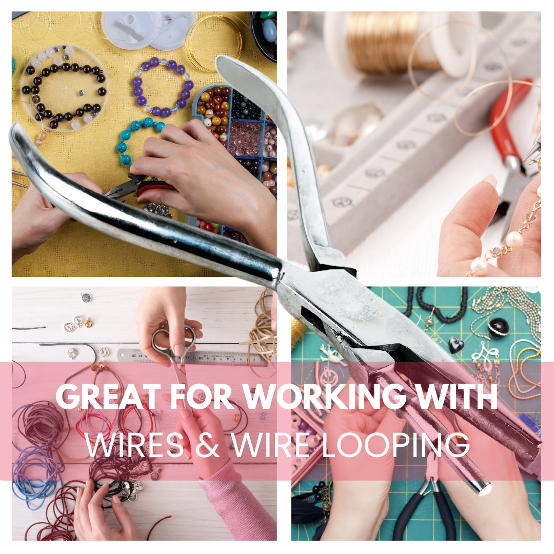 5 ½" Graduated Tip Stainless Steel Roundnose/ Concave Plier - S89-08917