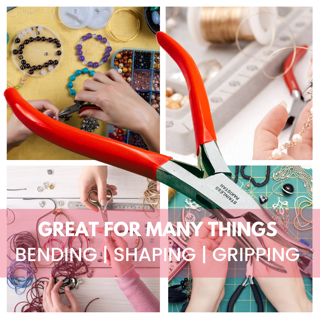 5 Inch Stainless Steel Bent Nose Pliers - S-008922