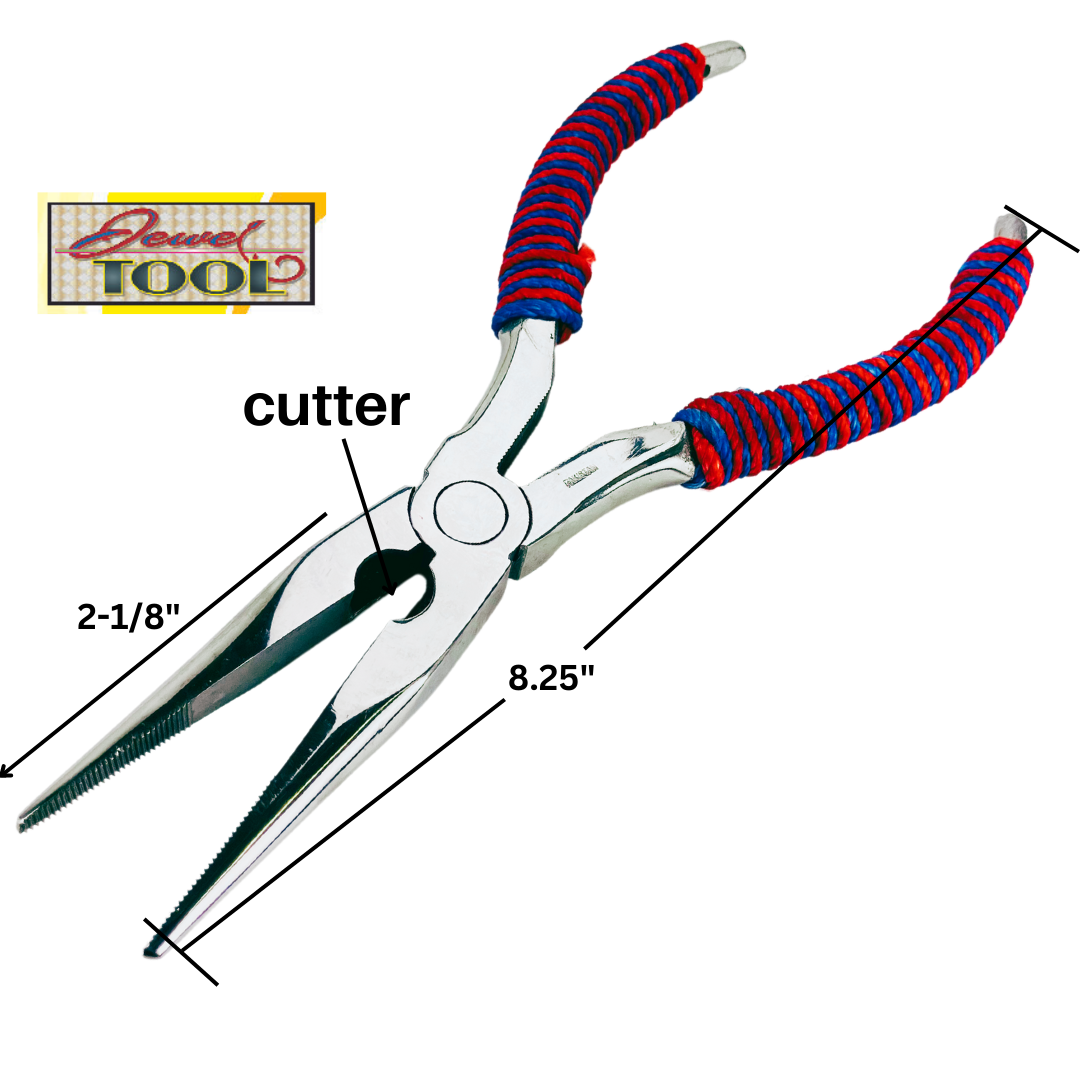 8" Stainless Steel Pliers - Rope-Wrapped Handles  - S8960H-ROPE
