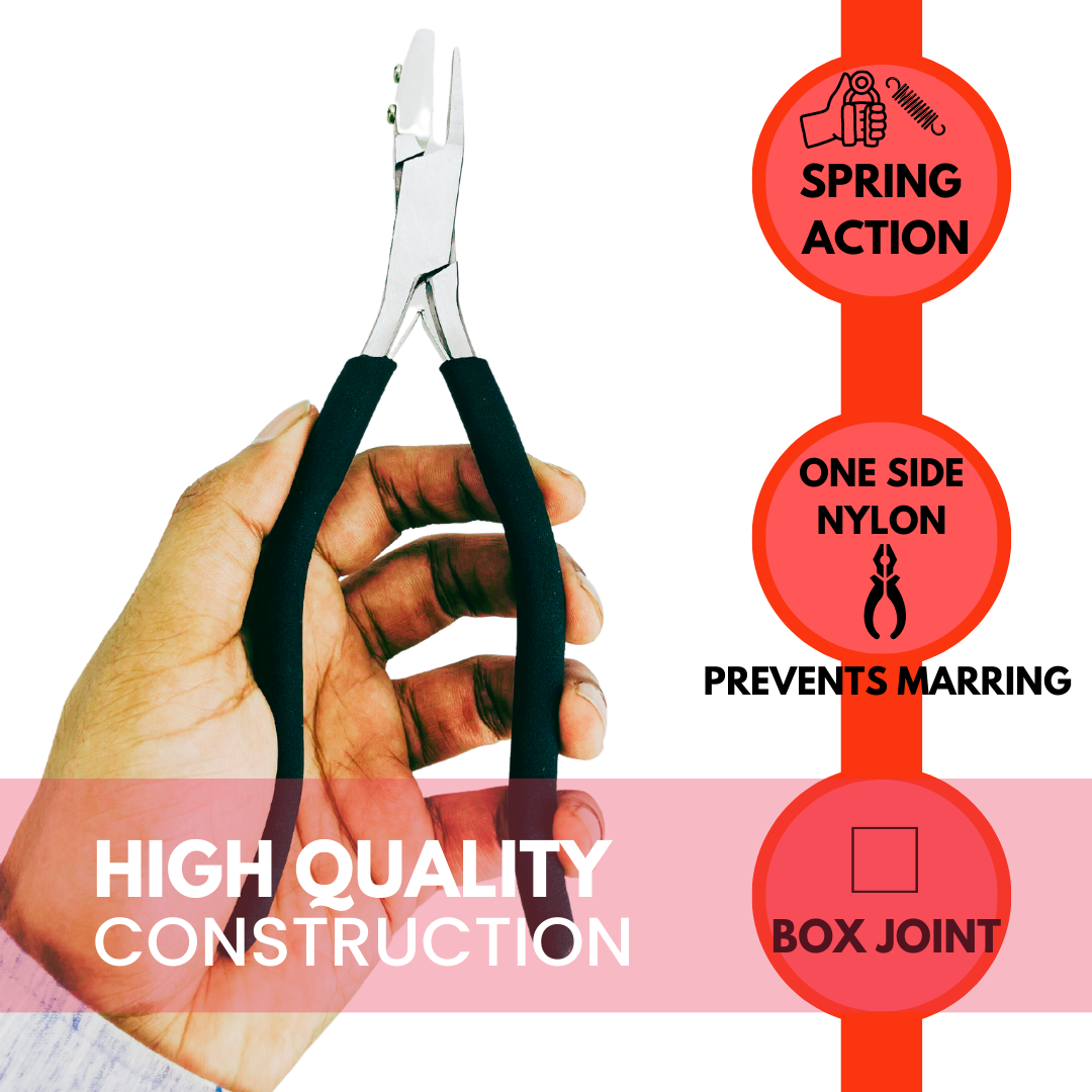 7" Flat Steel and Nylon Jaw Pliers