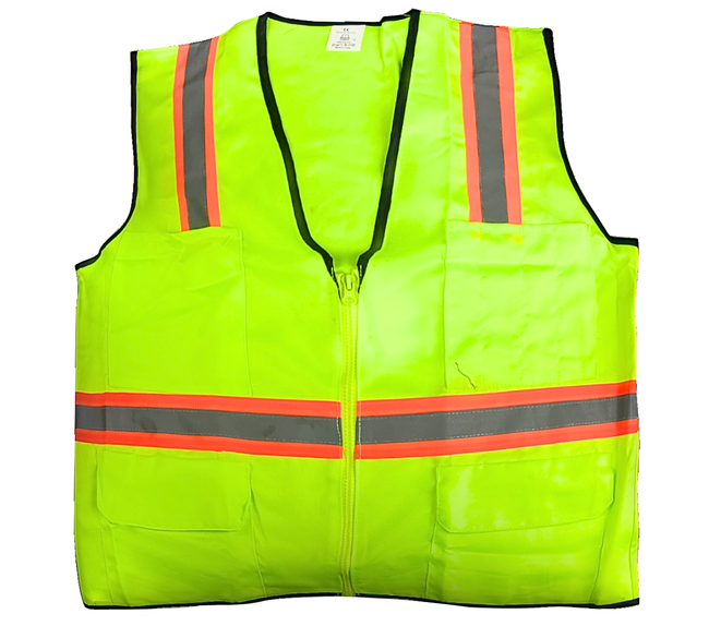 Bright Neon Green Safety Vest - Adult Size Small  - SW15G-S