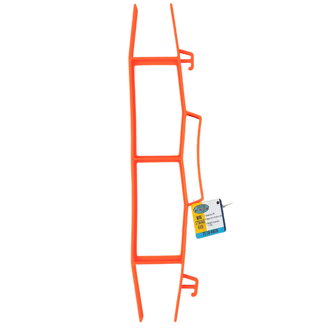 ATC Wire Plastic Storage Rack | 11 Lbs Capacity | High Visibility Orange | 18.25" Long