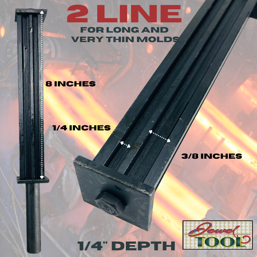 JEWEL TOOL 8 Inch Wire Combination Strip Ring Ingot || for Melting, Casting, Refining Gold Silver Copper Aluminum Brass and Precious Metals