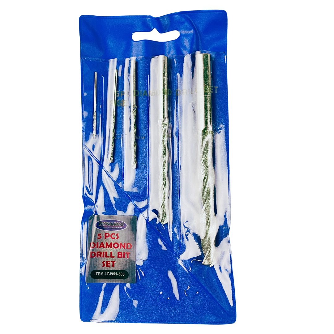 5 Pc. Diamond Drill Bit Set - 1/16" to 3/8" (Pack of: 1) - TJ951-500