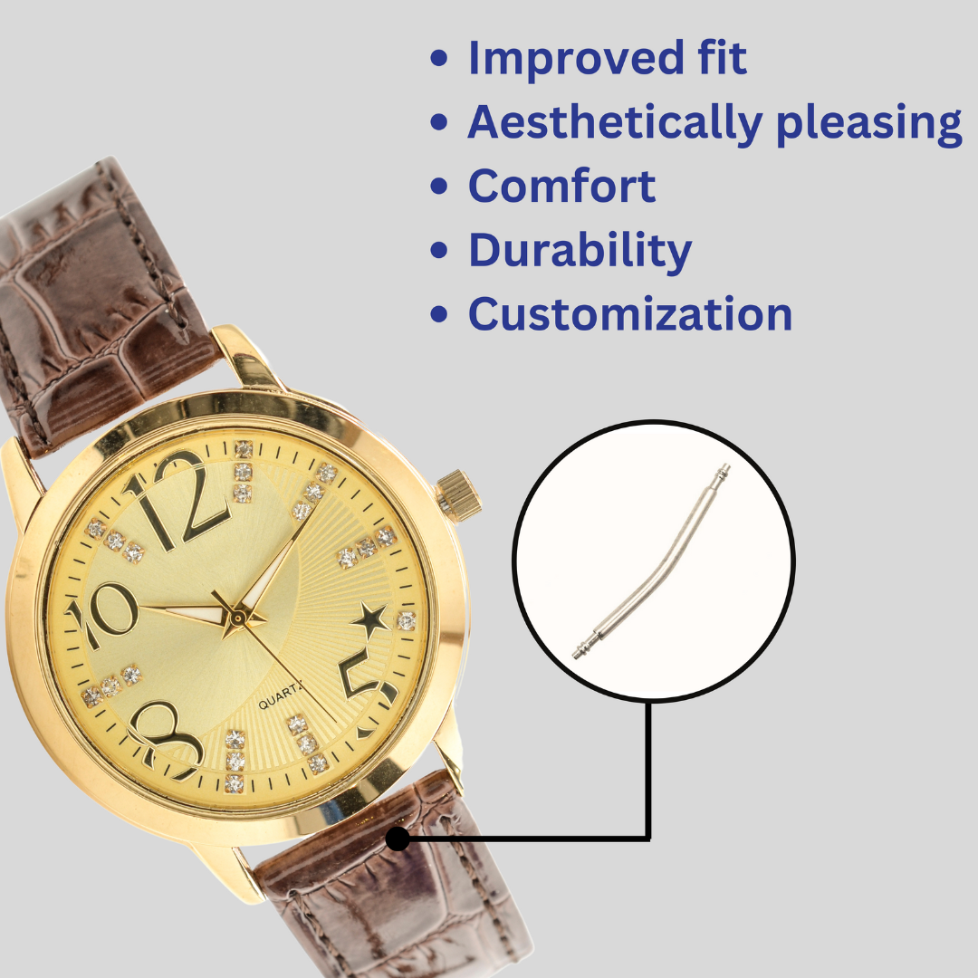 100 Piece Curved Watch Pins  - TJ-29306