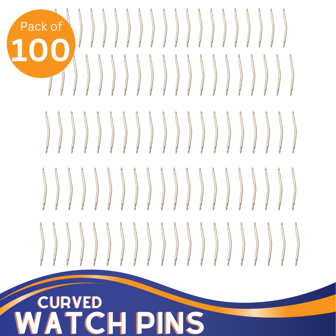 100 Piece Curved Watch Pins  - TJ-29306