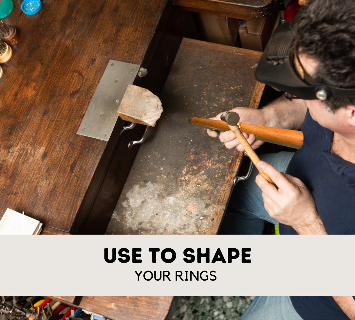 7" Mini Wooden Ring Mandrel - TJ01-19715