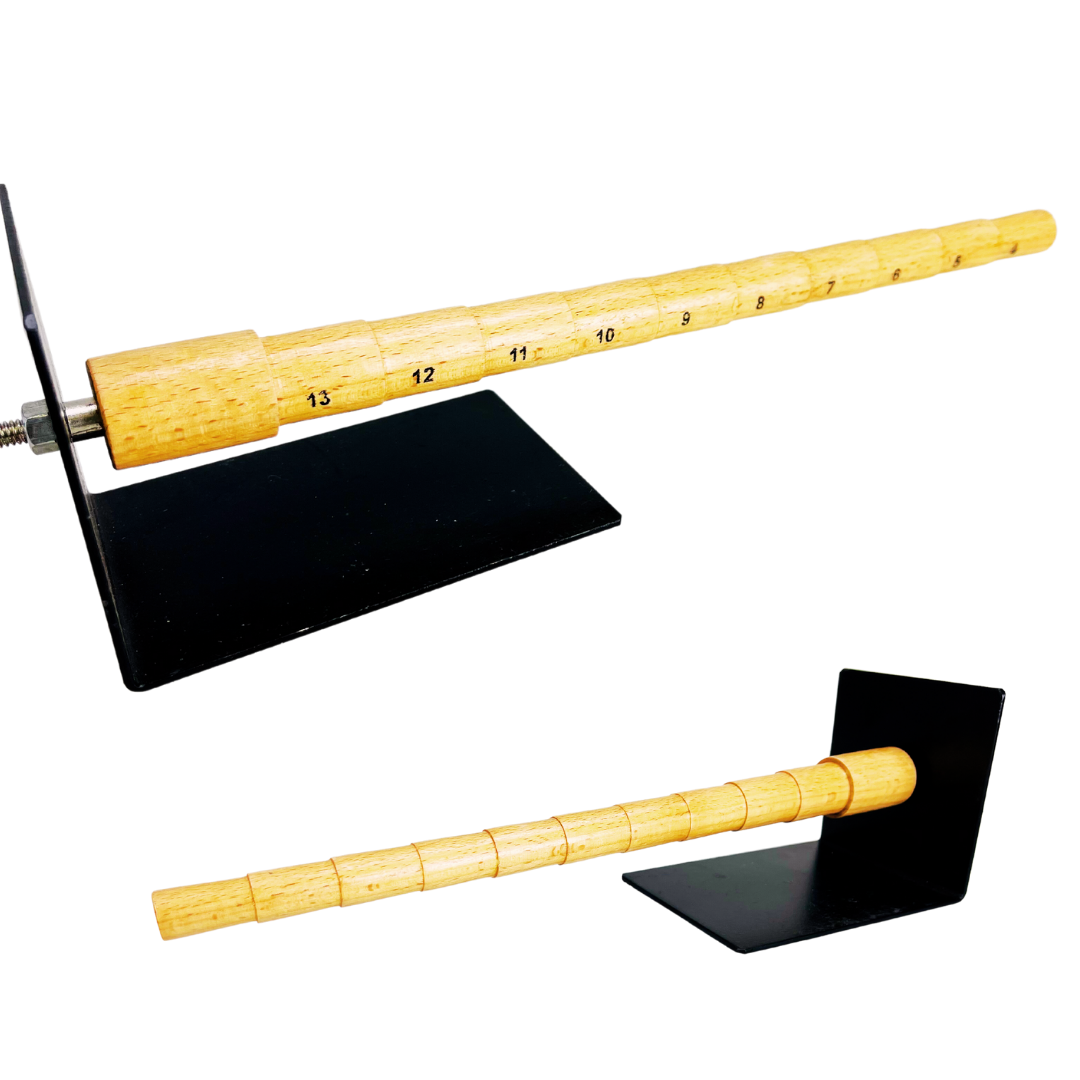 Wooden Step Ring Mandrel Set With Steel Work Platform - TJ-31784