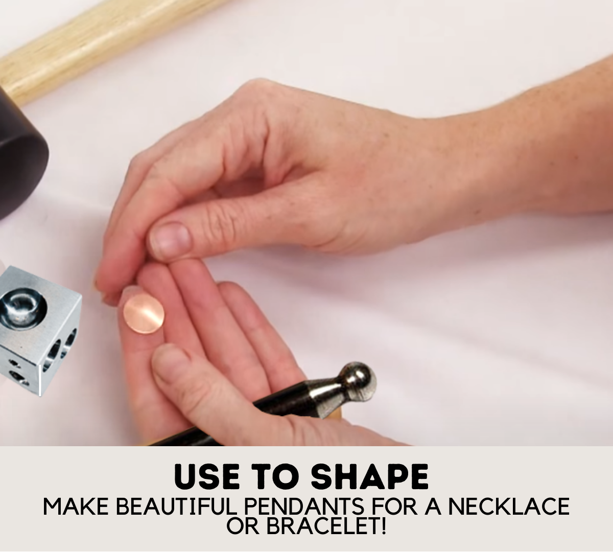 1" (2.54 cm) Square Mini Dapping Block