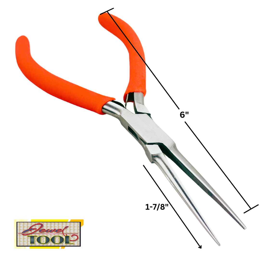 6" Stainless Steel Extra Long Nose Pliers