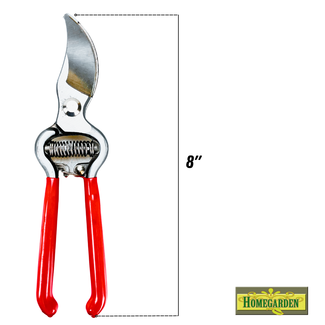 8 Inch Bypass Pruning Shears with Vinyl Handles  - TP-04607