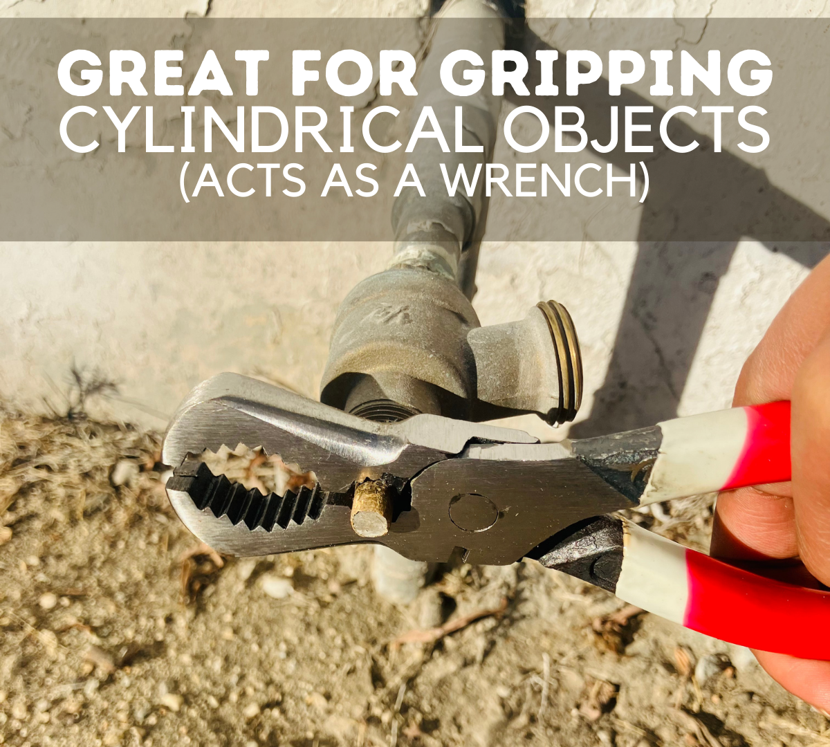 8" Round Nose Gas Pliers Wrench