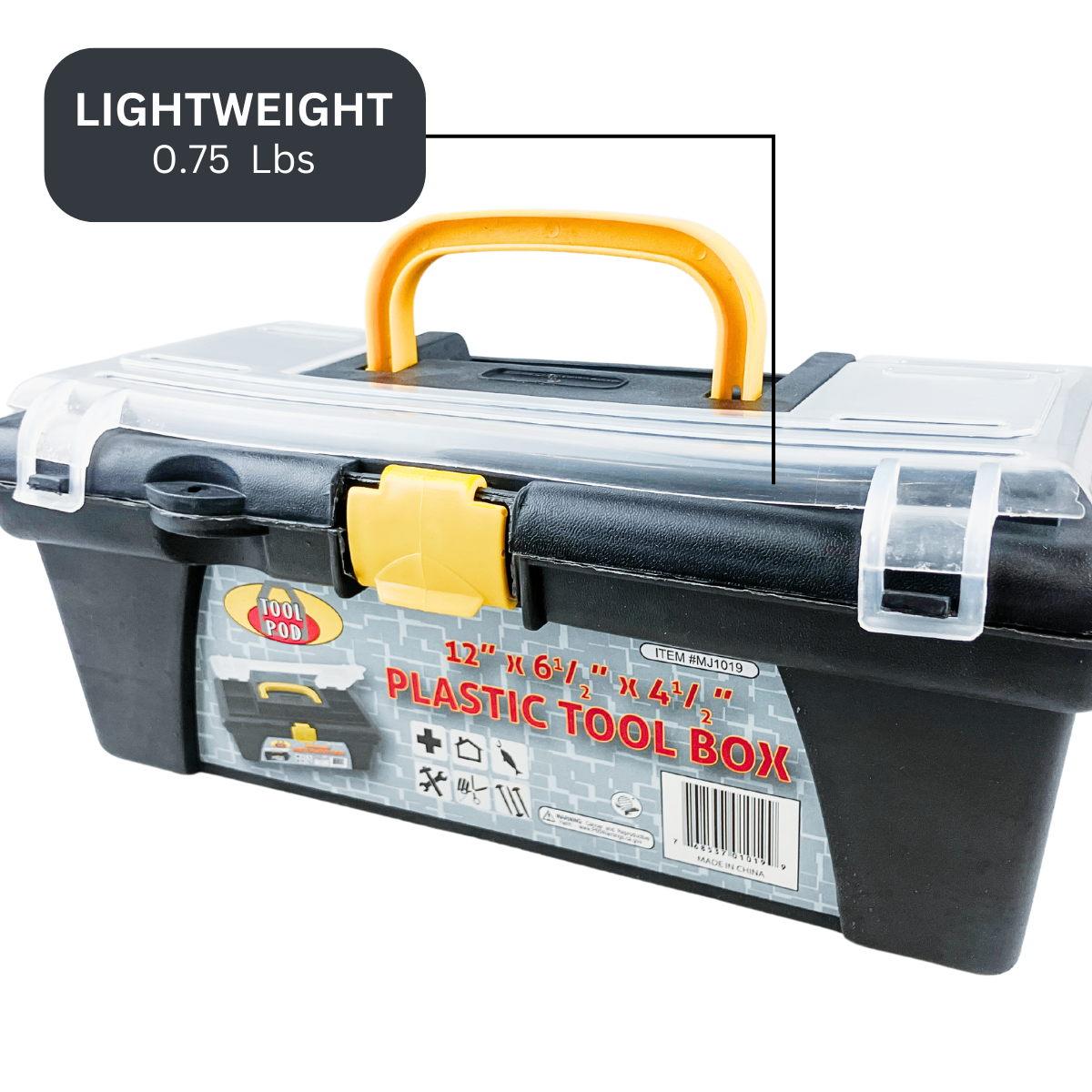 Light-duty Toolbox for Kids and Adults, 11.5-Inches - MJ-01019
